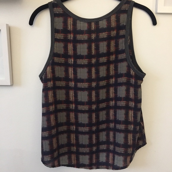 Lush Plaid-Pattern Tank Top - Picture 3 of 4